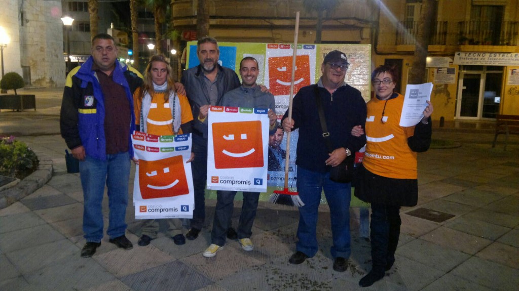 Mascarell, Ferrer i Gomis en la primera nit de campanya